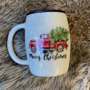 Epoxy sparkle Christmas mug